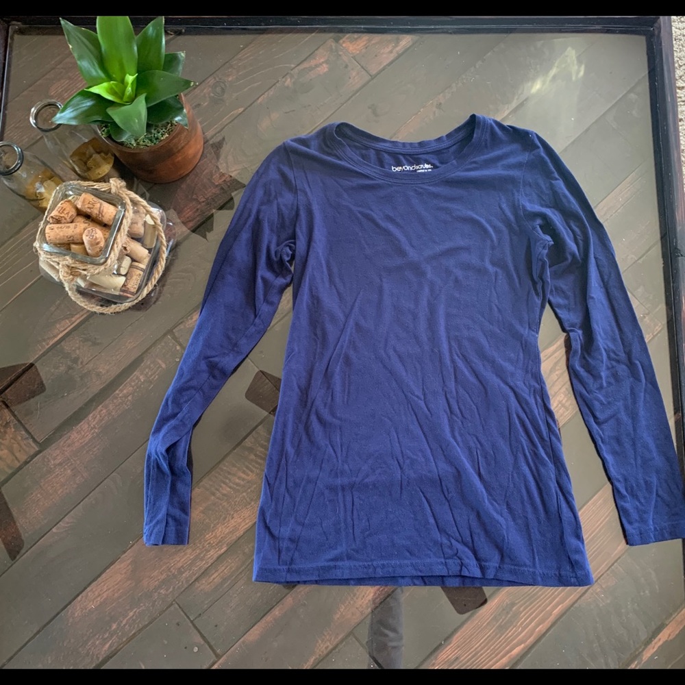 Beyond Scrubs Long Sleeve Shirt - Navy